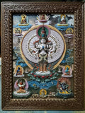 Eleven-Faced Thousand-Armed Thousand-Eyed Guanyin Bodhisattva Relief Thangka